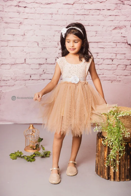 Mocha Crochet Tutu Dress