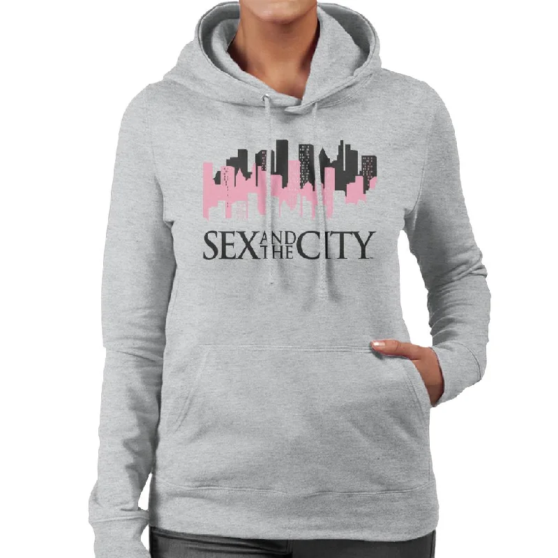 Sex and The City Logo City Lights Women's Hooded Sweatshirt