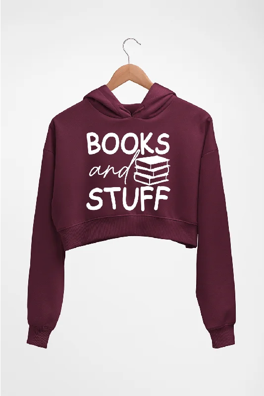 Books Crop HOODIE FOR WOMEN