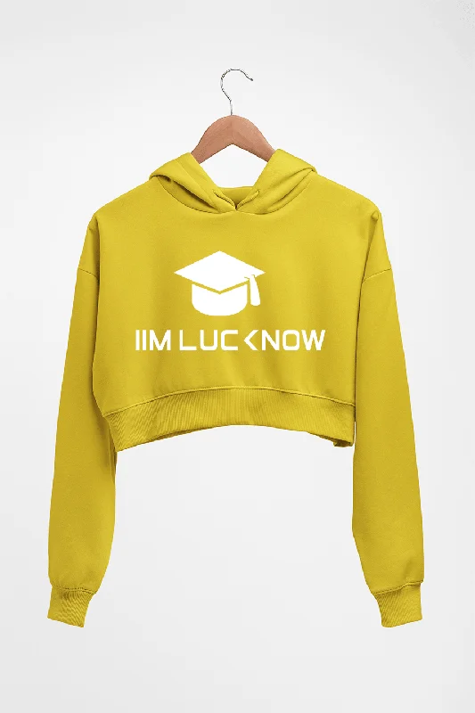 IIM L Lucknow Crop HOODIE FOR WOMEN