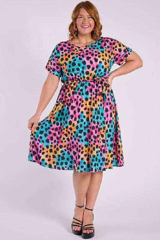 Valencia Trio Cheetah Dress