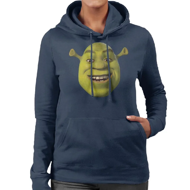 Shrek Smiling Women's Hooded Sweatshirt