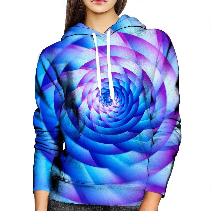 Never Stop Spinning Womens Hoodie