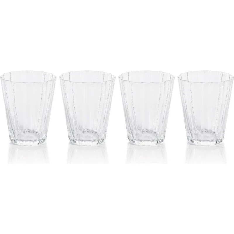 Barletta Bubble Tumbler Glasses, Set of 4