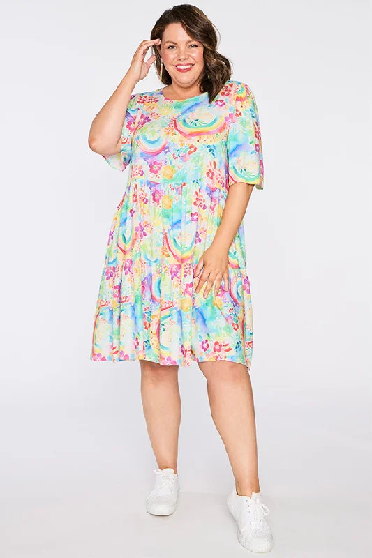 Izzie Rainbow Garden Dress