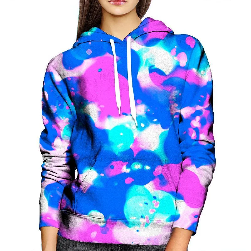 Abstract Splatter Womens Hoodie