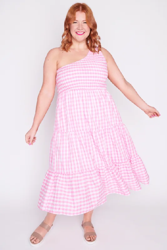 Spencer Pink Gingham Dress