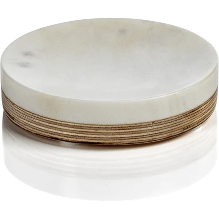 Verdi Marble & Balsa Wood Soap Dish