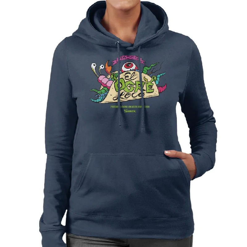 Shrek Tacos El Ogre Loco Women's Hooded Sweatshirt