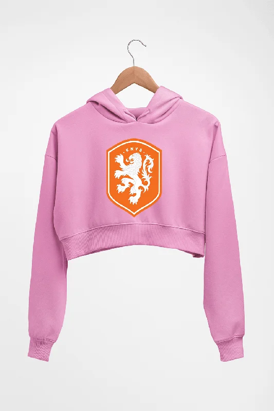 Netherlands Football Crop HOODIE FOR WOMEN