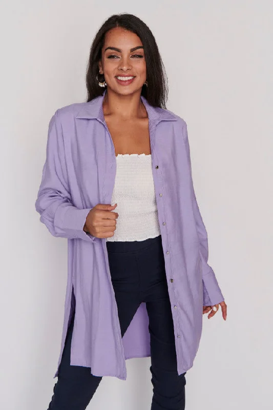 Darcy Purple Long Shirt