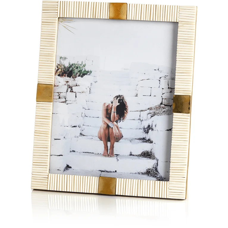 Maha Bone with Brass Trim Photo Frame- 8"x 10"