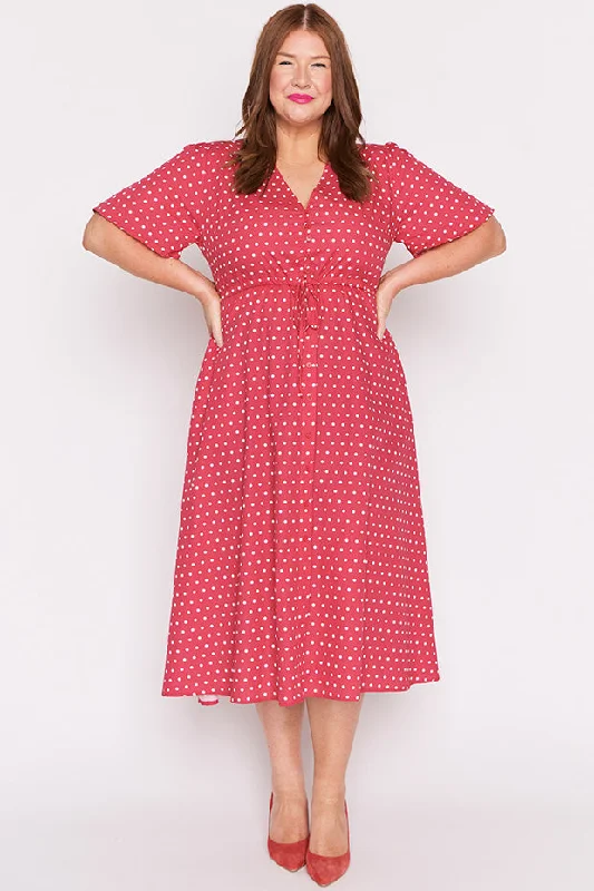 Marley Cotton Cherry Spot Dress