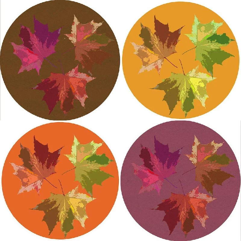 Autumn Leaves Coaster Set