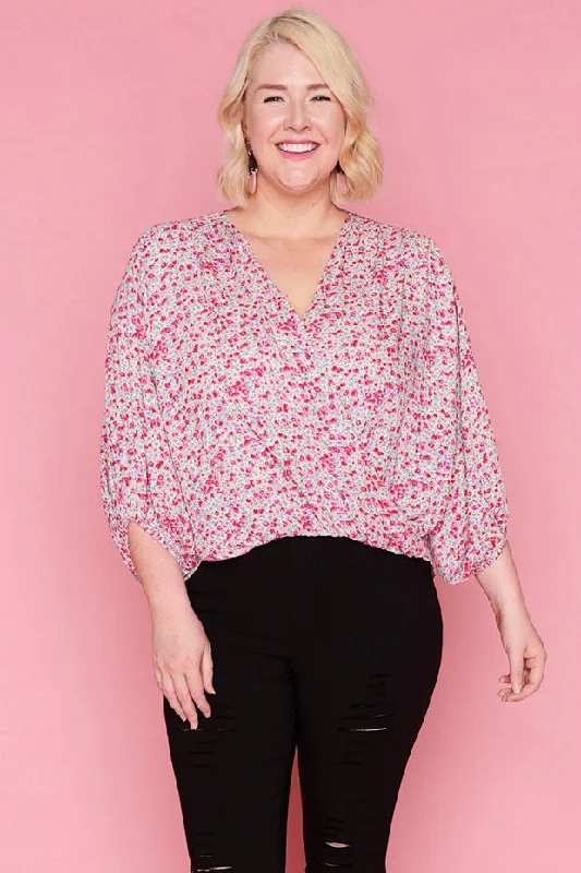 Penelope Pink Floral Blouse