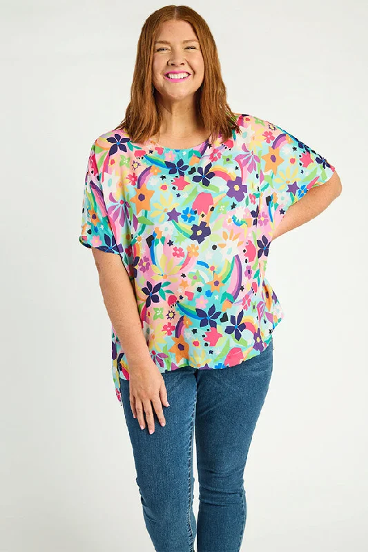 Serena Rainbow Bright Top