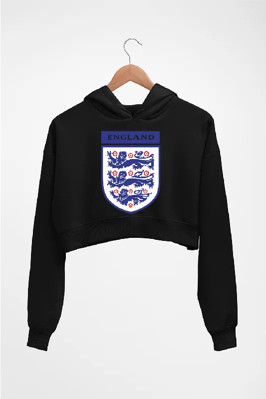 England Football Crop HOODIE FOR WOMEN