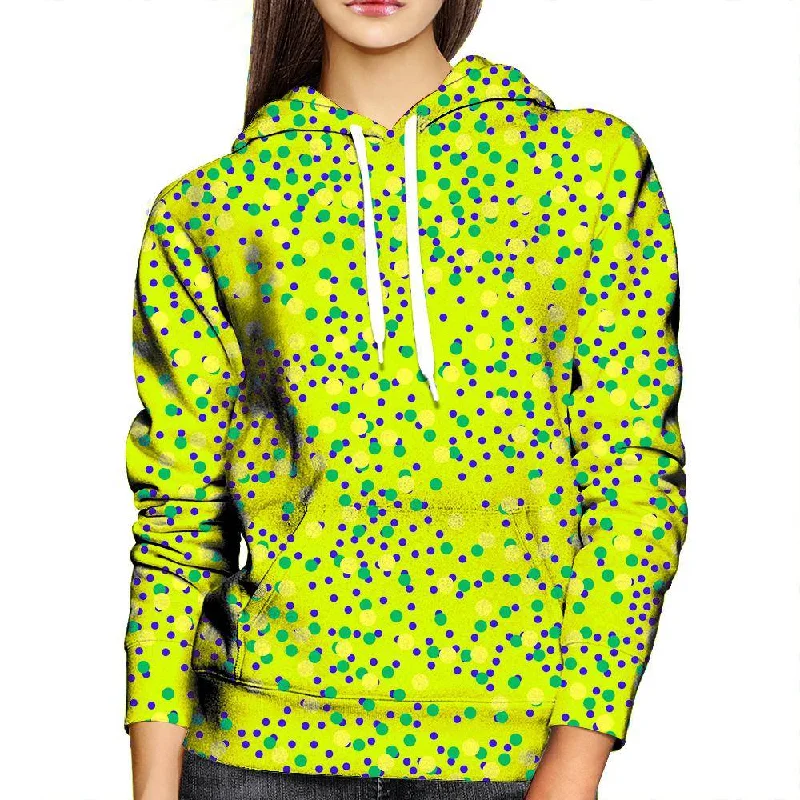 Mixed Dots Womens Hoodie