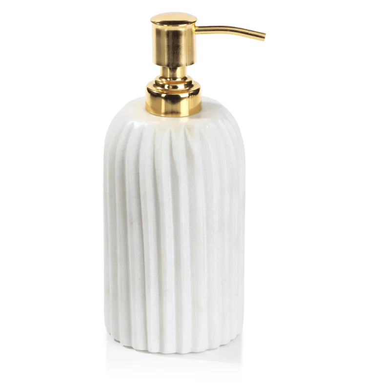 Mannara 5" Tall Marble Soap Dispenser