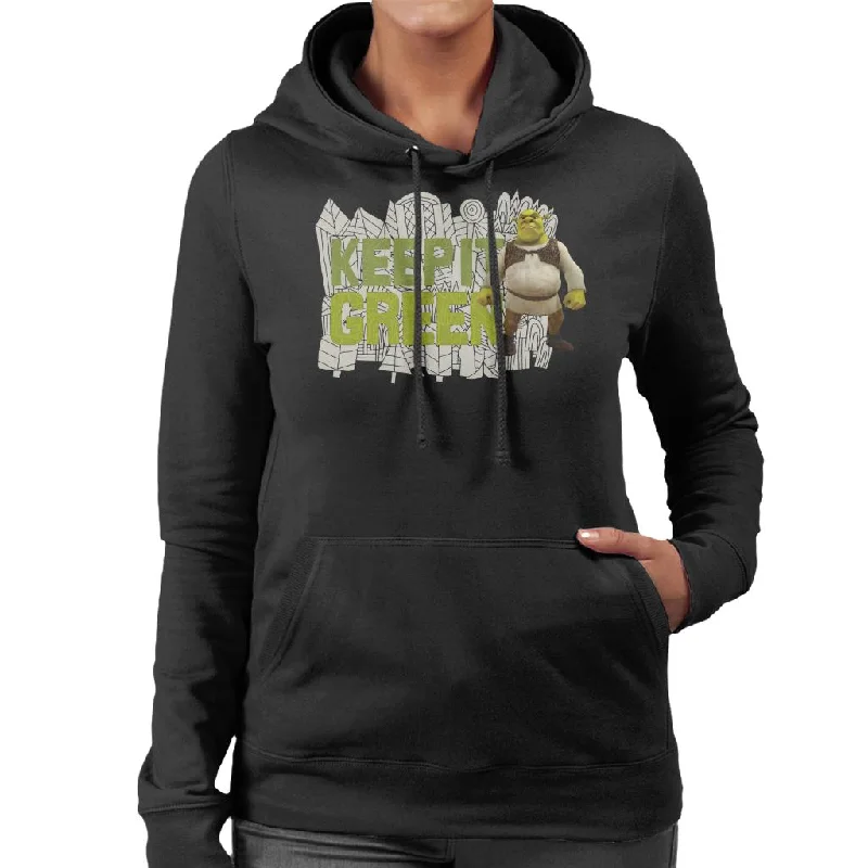 Shrek Keep It Green Women's Hooded Sweatshirt