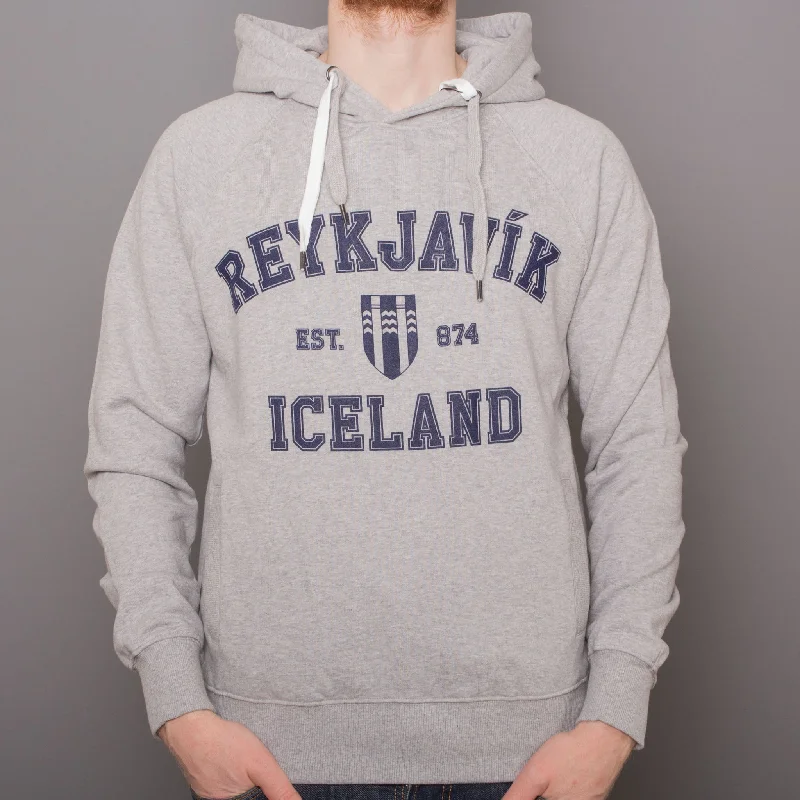 Unisex Hoody - Reykjavik College  - Melange Grey