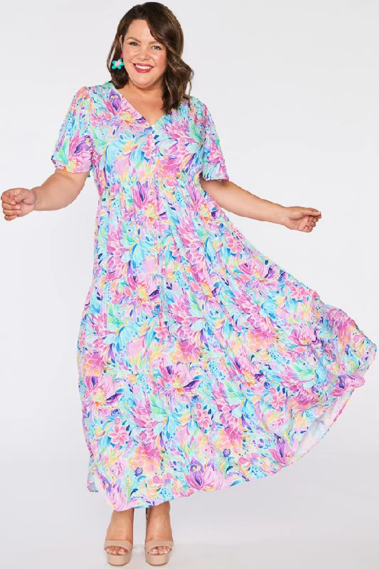 Alexia Rainbow Bloom Dress