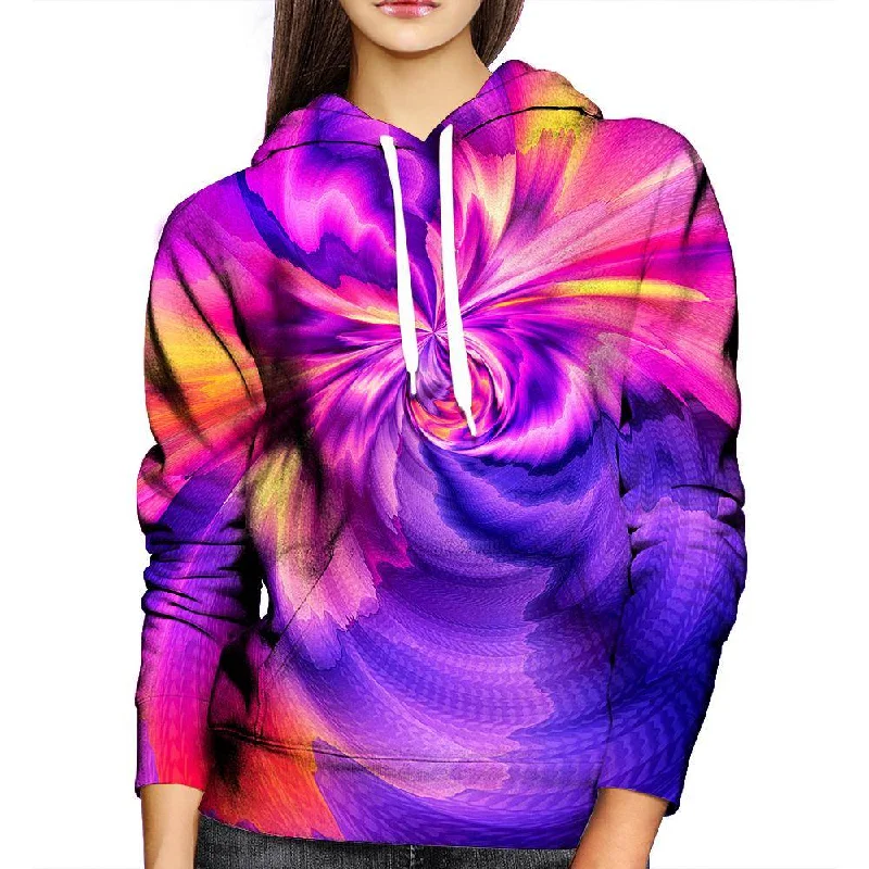 Purple Zoom Womens Hoodie