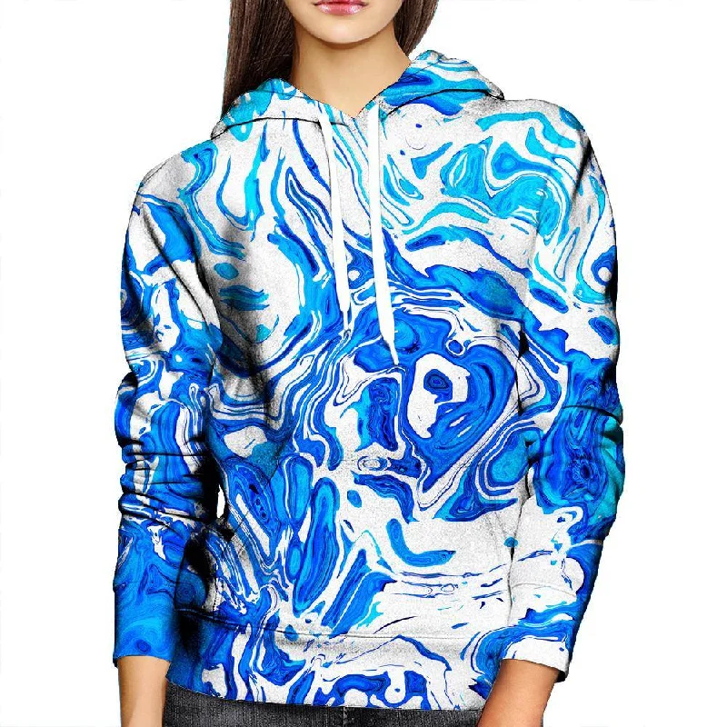 Abstract Liquid Womens Hoodie