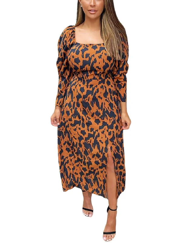 Womens Side Slit Long Maxi Dress