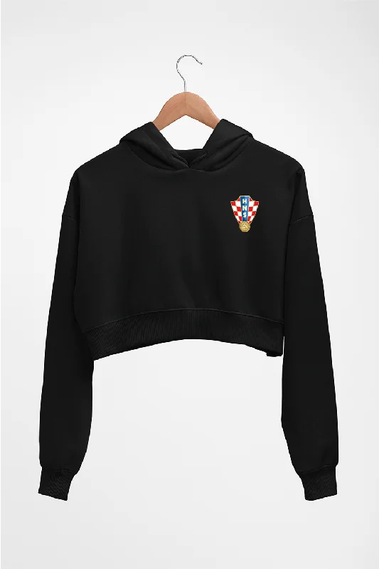 Croatia Football Crop HOODIE FOR WOMEN