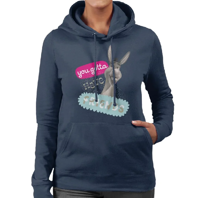 Shrek Donkey You Gotta Have Friends Women's Hooded Sweatshirt