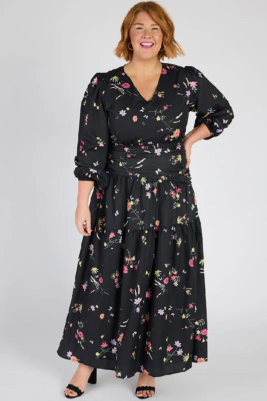 Tally Butterfly Meadow Maxi Dress