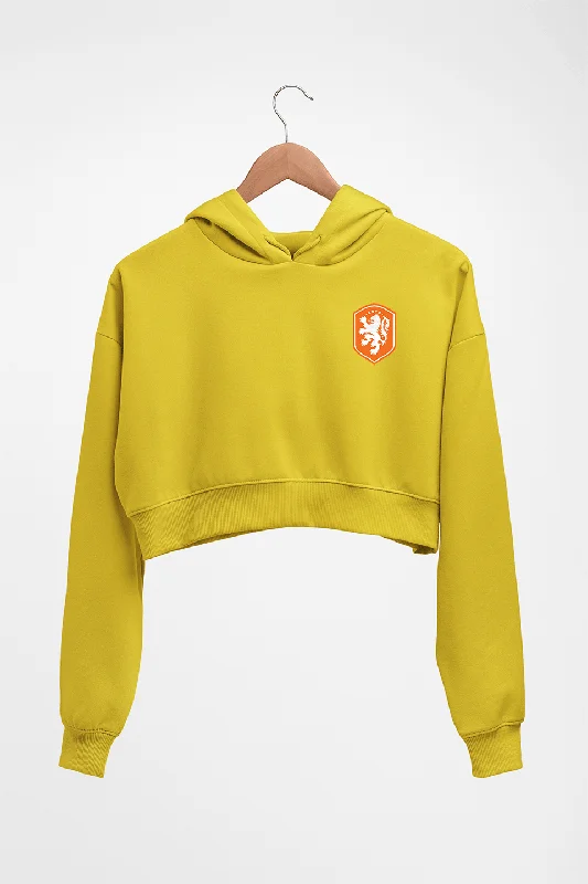 Netherlands Football Crop HOODIE FOR WOMEN