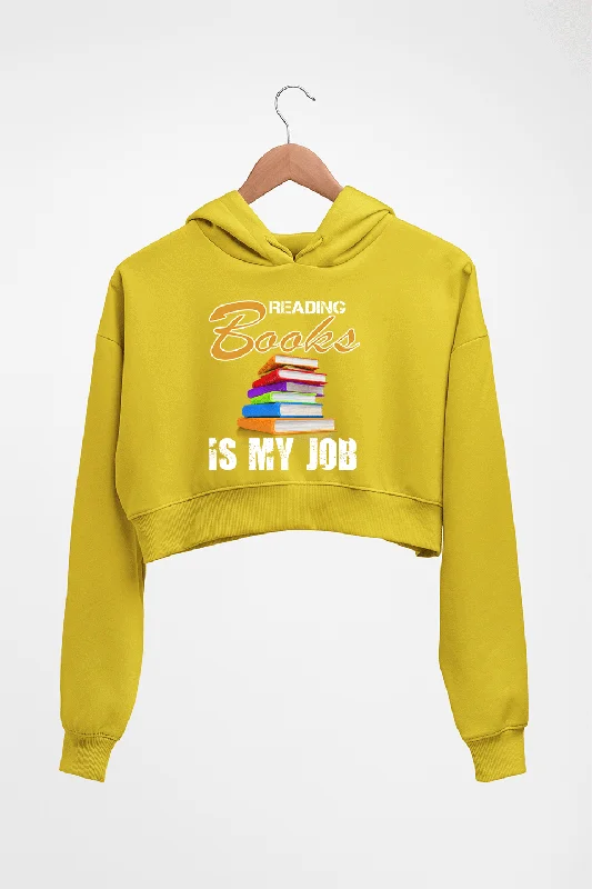 Books Crop HOODIE FOR WOMEN