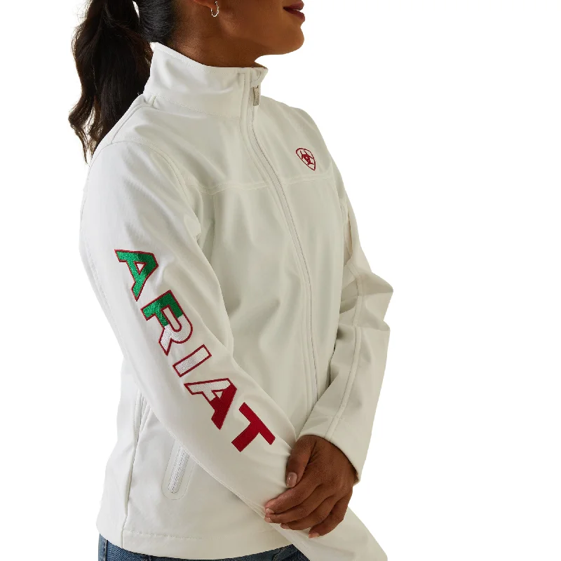 Ariat® Ladies Team Mexico White Mexican Flag Softshell Jacket 10043548