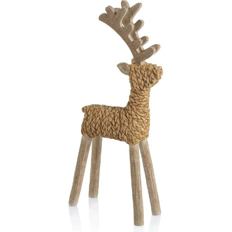 Lettice 9.5" Standing Deer Figurines, Set of 2