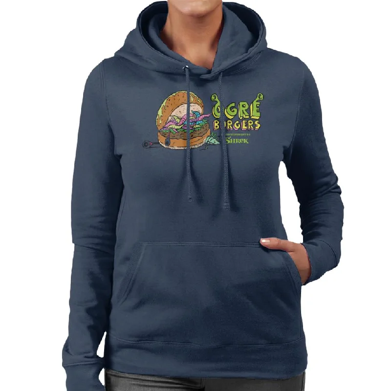 Shrek Ogres Burgers Women's Hooded Sweatshirt