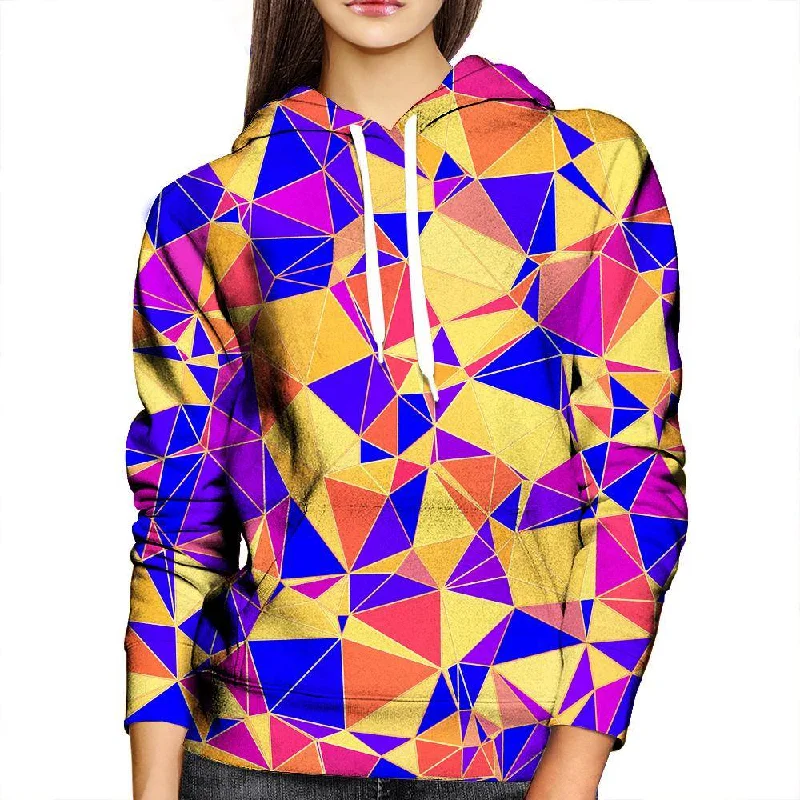 Funky Triangles Womens Hoodie