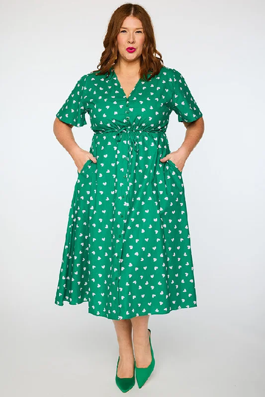 Marley Cotton Green Cupid Dress