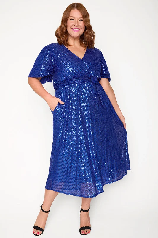 Lover Cobalt Sequin Dress