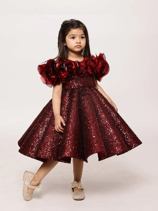 JANYAS CLOSET Sparkling Wine Sequin Princess Dress