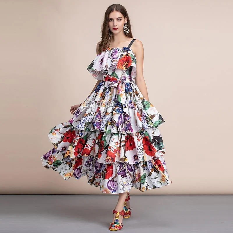 Watch Me Flow Floral Dress