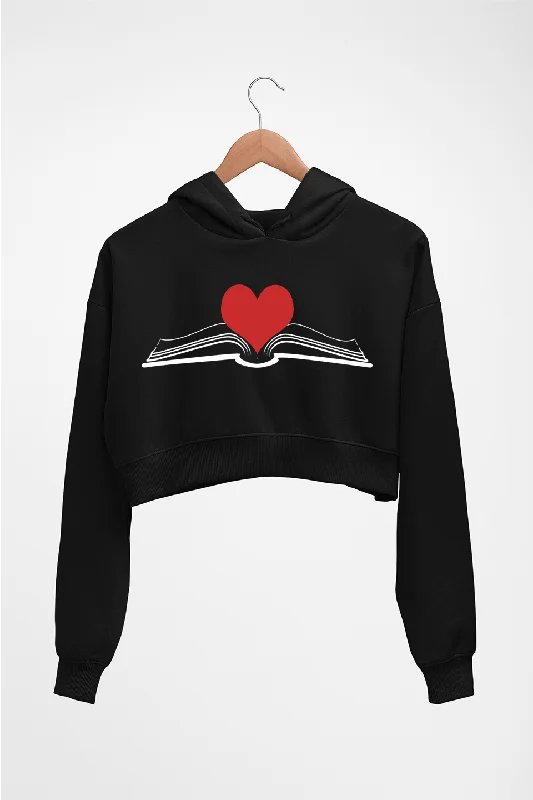 Books Crop HOODIE FOR WOMEN