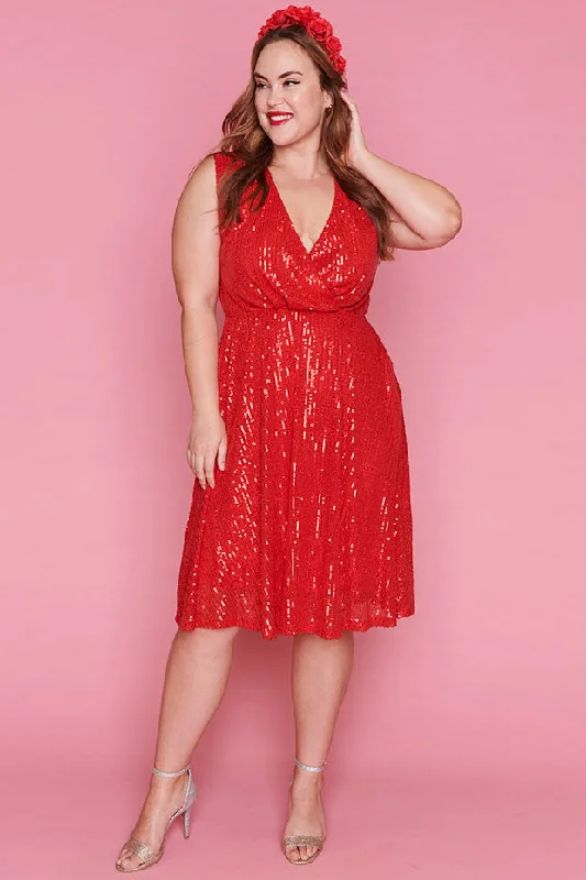 Ritz Red Sequin Dress