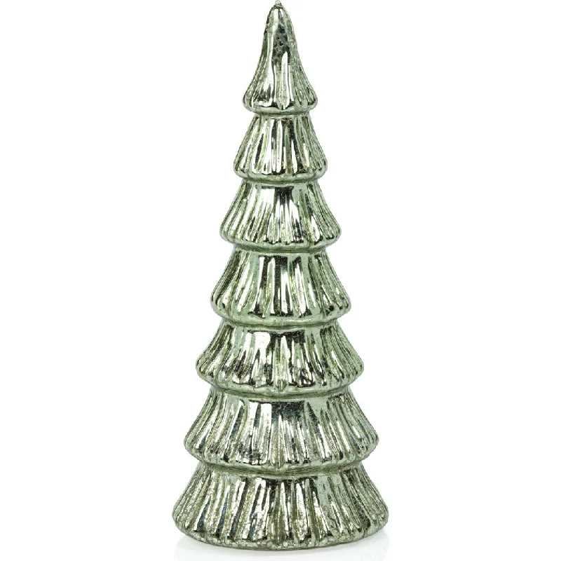 Lior LED Glass Tabletop Holiday Trees, Set of 2